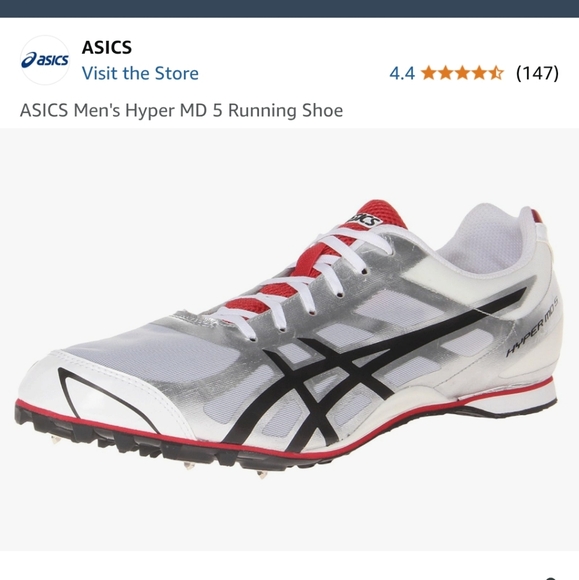 ASICS Men\'s Hyper MD 5 Running Spikes Asics Hyper MD 5 Track and Field Spikes Men main image 3